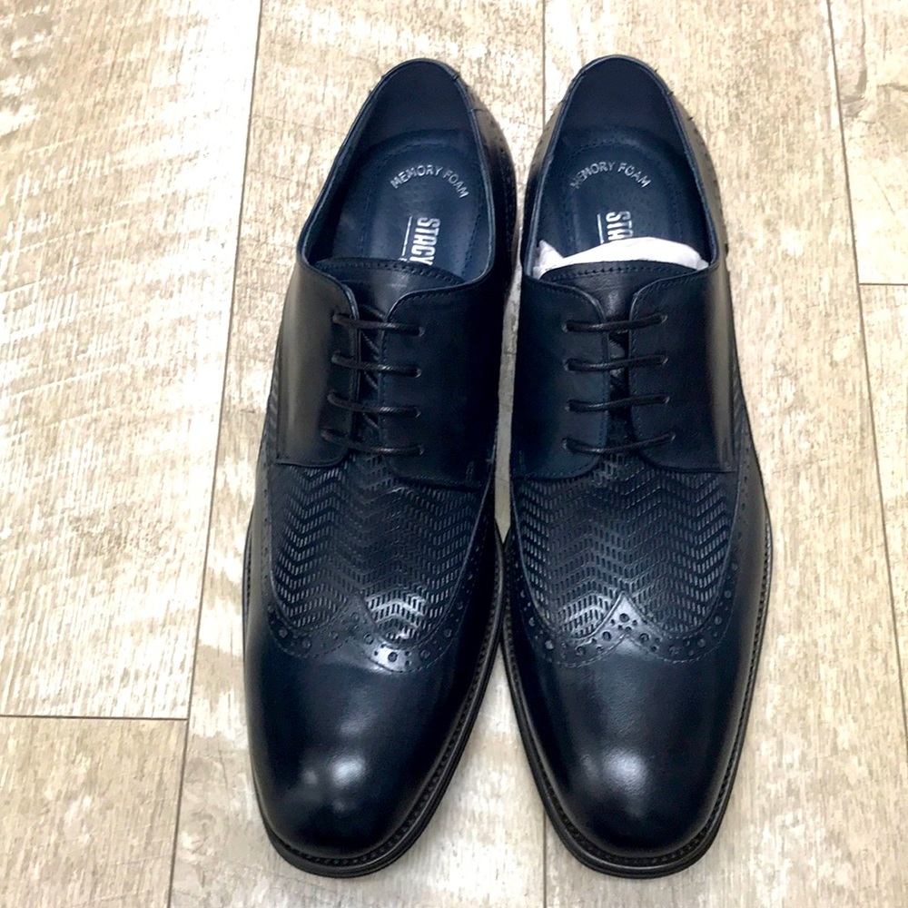 New Navy Leather Shoes